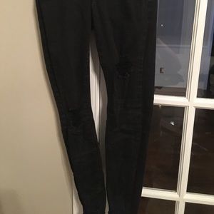 Old Navy Black Ripped Jeans